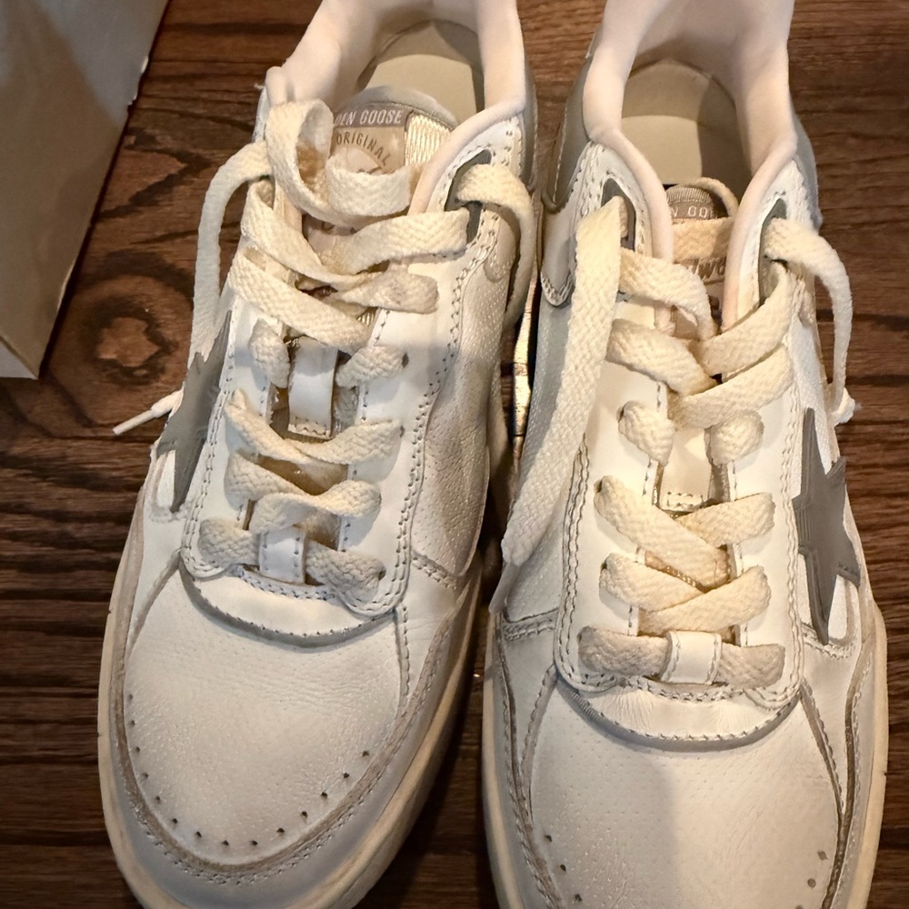 Golden Goose White and Gray Women's Sneakers